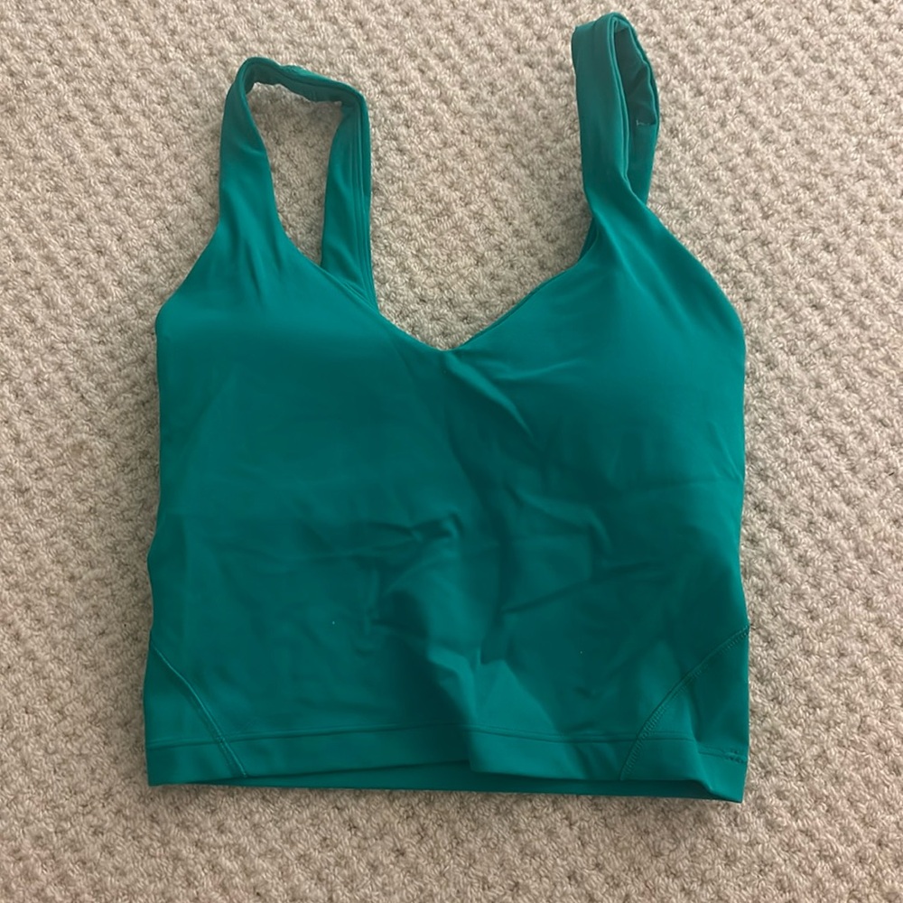 green lululemon align tank